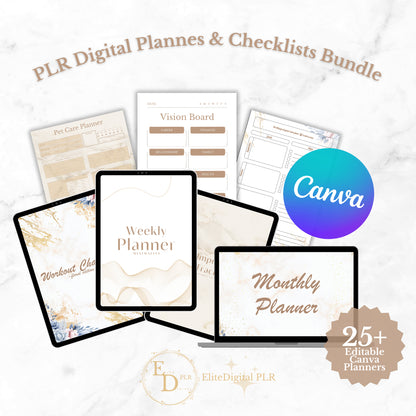 Digital Planners & Checklists - Bundle