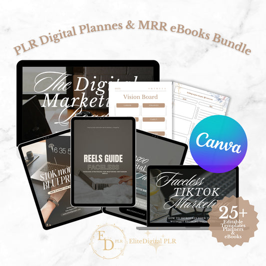 PLR Digital Planners & MRR eBooks - Bundle